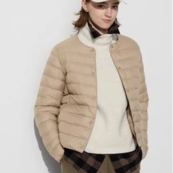 Uniqlo Women's Puffer Jacket | TAN | LARGE - Picture 2 of 9
